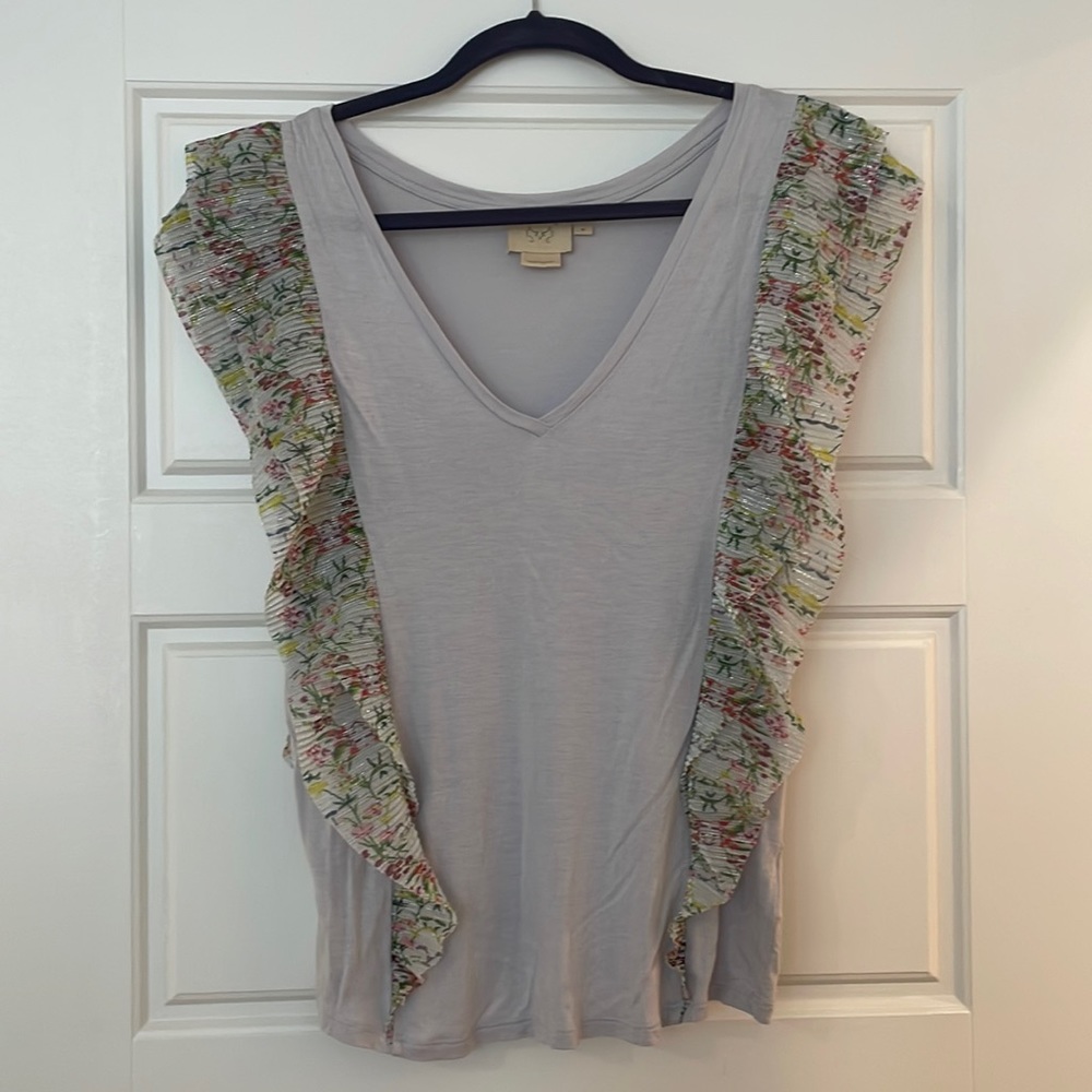 Anthropologie flutter top